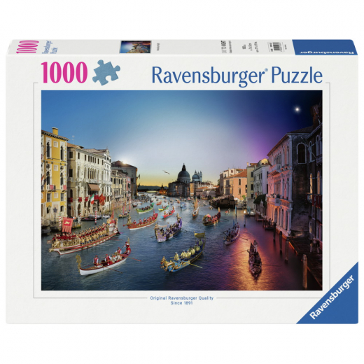 Ravensburger: Venice Day to Night 1000 Brikker i gruppen PUSLESPIL / 1000 brikker hos Spelexperten (12001433)
