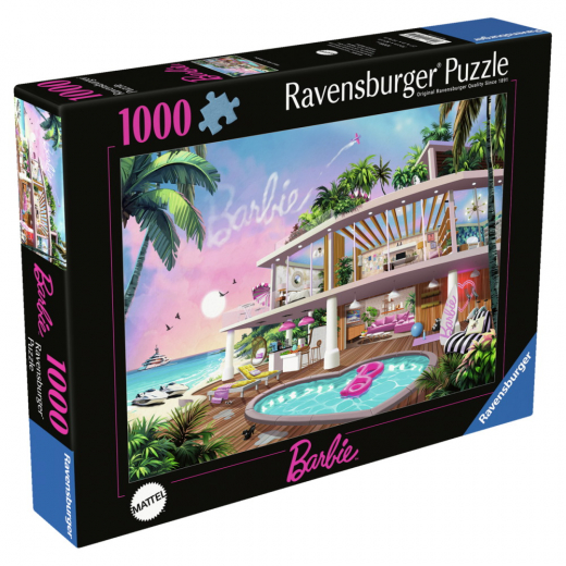 Ravensburger: Barbie Meet Me In Malibu 1000 Brikker i gruppen PUSLESPIL / 1000 brikker hos Spelexperten (12001495)