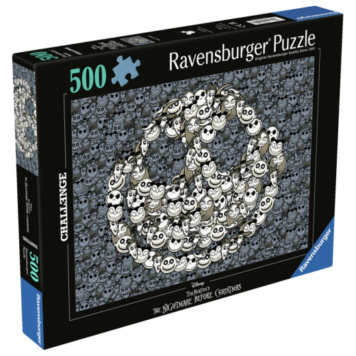 Ravensburger: Nightmare Before Christmas - King Of Fright 500 Brikker i gruppen PUSLESPIL / < 750 brikker hos Spelexperten (12001501)