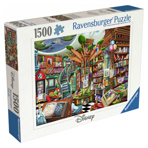 Ravensburger: Disney Bookstore of Wonders 1500 Brikker i gruppen PUSLESPIL / 1500 brikker hos Spelexperten (12001582)