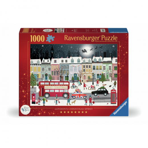 Ravensburger: London's Christmas Spirit 1000 Brikker i gruppen PUSLESPIL / 1000 brikker hos Spelexperten (12001584)
