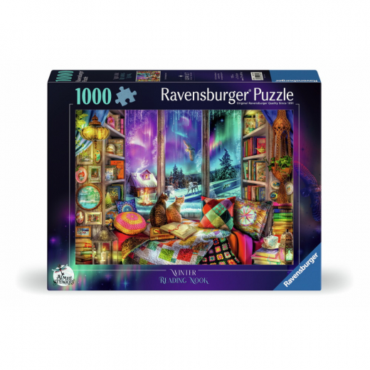 Ravensburger: The Winter Reading Nook 1000 Brikker i gruppen PUSLESPIL / 1000 brikker hos Spelexperten (12001585)