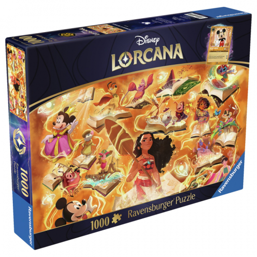 Ravensburger: Disney Lorcana - Glimmers of the Realm: Amber 1000 Brikker i gruppen PUSLESPIL / 1000 brikker hos Spelexperten (12001621)