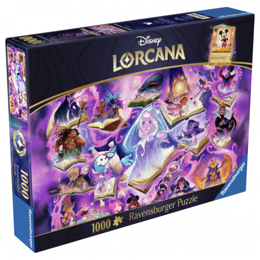 Ravensburger: Disney Lorcana - Glimmers of the Realm: Amethyst 1000 Brikker i gruppen PUSLESPIL / 1000 brikker hos Spelexperten (12001622)