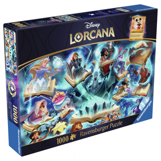 Ravensburger: Disney Lorcana - Glimmers of the Realm: Sapphire 1000 Brikker i gruppen PUSLESPIL / 1000 brikker hos Spelexperten (12001625)