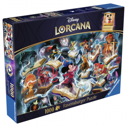 Ravensburger: Disney Lorcana - Glimmers of the Realm: Steel 1000 Brikker i gruppen PUSLESPIL / 1000 brikker hos Spelexperten (12001626)