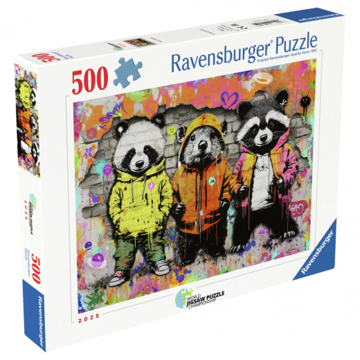 Ravensburger: Furry Friends 500 Brikker i gruppen PUSLESPIL / < 750 brikker hos Spelexperten (12001705)
