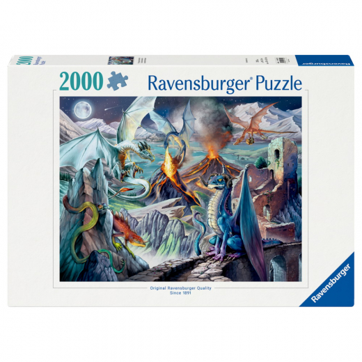 Ravensburger: The Dragon Guardians 2000 Brikker i gruppen PUSLESPIL / 2000 brikker > hos Spelexperten (12001750)