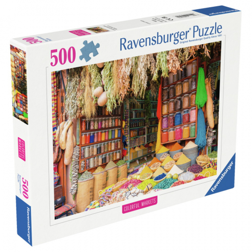 Ravensburger: Colorful spices and herbs, Morocco 500 Brikker i gruppen PUSLESPIL / < 750 brikker hos Spelexperten (12001816)