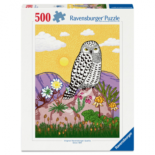 Ravensburger: Snowy Owl 500 Brikker i gruppen PUSLESPIL / < 750 brikker hos Spelexperten (12002020)