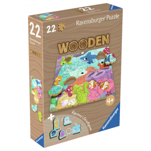 Ravensburger Wooden - Underwater 22 Brikker i gruppen PUSLESPIL / Puslespil i træ hos Spelexperten (12004081)