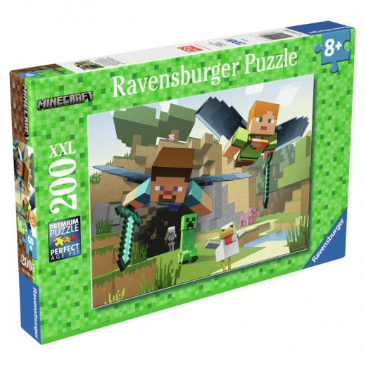 Ravensburger: Minecraft Adventures 200 XXL Brikker i gruppen PUSLESPIL / Puslespil til børn hos Spelexperten (12004144)