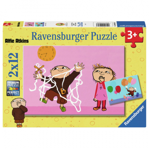 Ravensburger: Playtime with Alfie 2x12 Brikker i gruppen PUSLESPIL / Puslespil til børn hos Spelexperten (12004269)