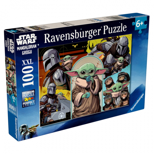 Ravensburger: Star Wars The Mandalorian & Grogu This is the Way 100 XXL Brikker i gruppen PUSLESPIL / Puslespil til børn hos Spelexperten (12004383)