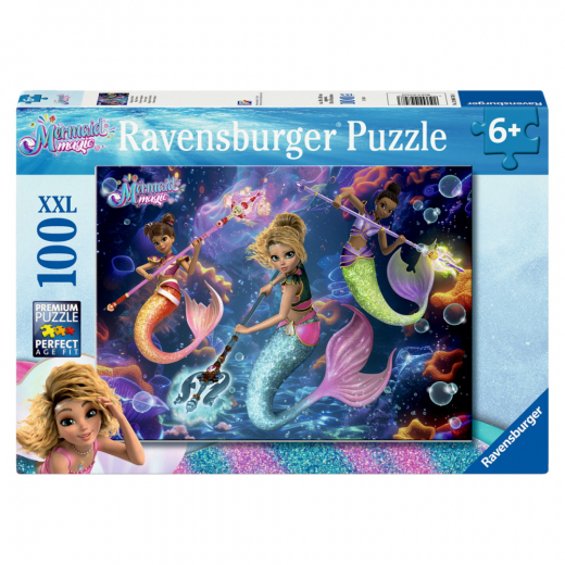 Ravensburger: Mermaid Magic, Magic Powers 100 XXL Brikker i gruppen PUSLESPIL / Puslespil til børn hos Spelexperten (12004748)