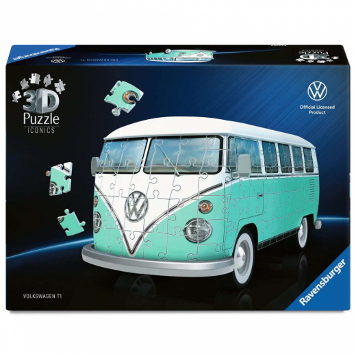 Ravensburger Iconics Volkswagen T1 3D 185 p i gruppen PUSLESPIL / 3D puslespil hos Spelexperten (12008035)