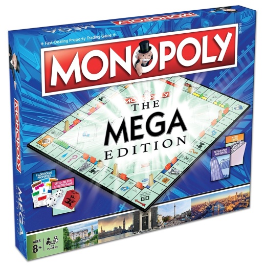 Monopoly - The Mega Edition i gruppen SELSKABSSPIL / Familiespil hos Spelexperten (120278)