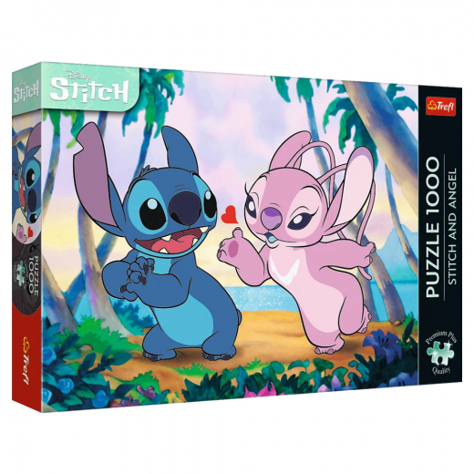 Trefl Disney Stitch and Angel 1000 Brikker i gruppen PUSLESPIL / 1000 brikker hos Spelexperten (12079)