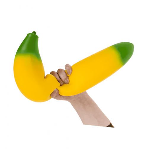 XL Squishy - Banana 40 cm i gruppen LEGETØJ / Fidgets hos Spelexperten (120821)
