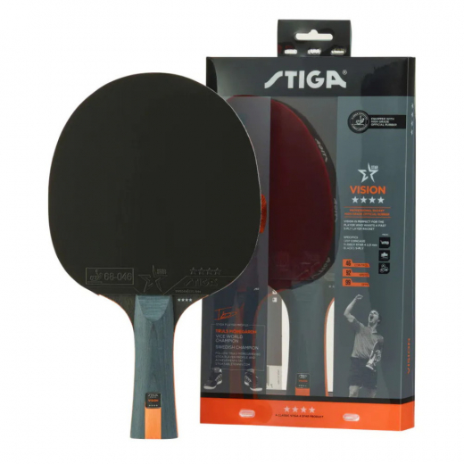 Stiga Vision 4-star i gruppen SPILLEBORD / Bordtennis / Bordtennisbat hos Spelexperten (1214-3218-01)