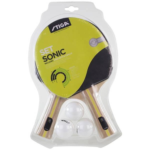 Stiga Sonic Set i gruppen SPILLEBORD / Bordtennis / Bordtennisbat hos Spelexperten (1220-2816-01)