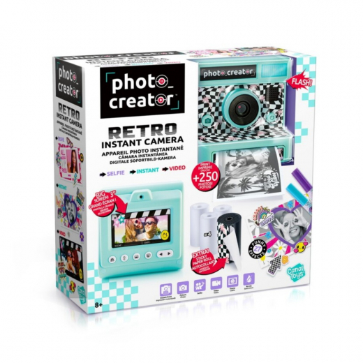 Photo Creator Retro Instant Camera i gruppen LEGETØJ / Skab & mal / Foto hos Spelexperten (12319-PC)