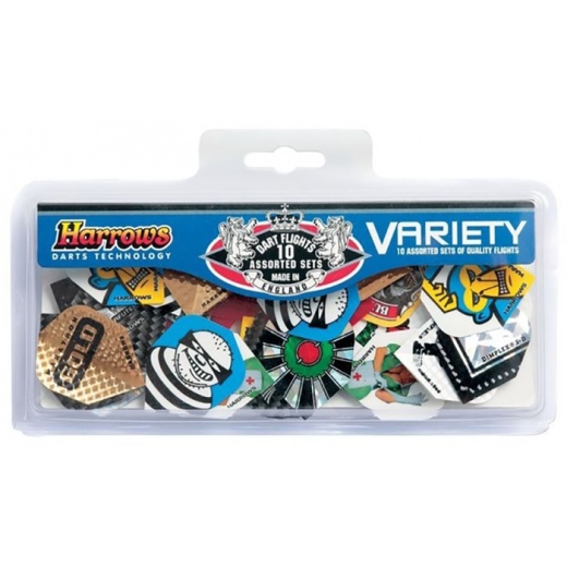 Harrows Variety Flights 10 pcs i gruppen SPILLEBORD / Dart / Tilbehør hos Spelexperten (125-9999)