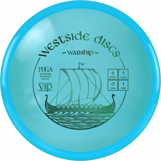 Westside Discs VIP Warship Turquoise i gruppen UDENDØRSSPIL / Disc Golf & frisbee hos Spelexperten (13066)