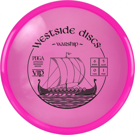 Westside Discs VIP Warship Pink i gruppen UDENDØRSSPIL / Disc Golf & frisbee hos Spelexperten (13787)