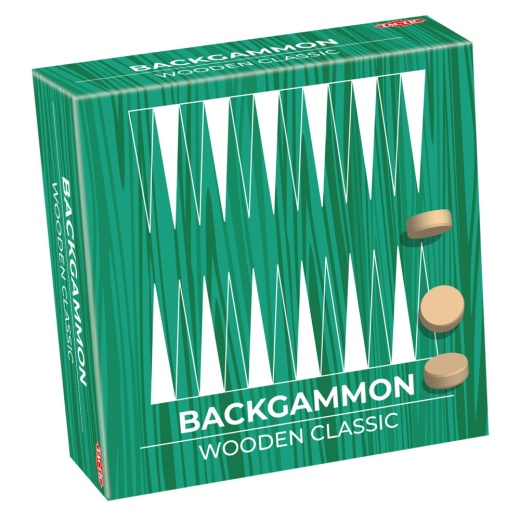 Backgammon - Wooden Classic i gruppen SELSKABSSPIL / Backgammon hos Spelexperten (14026)