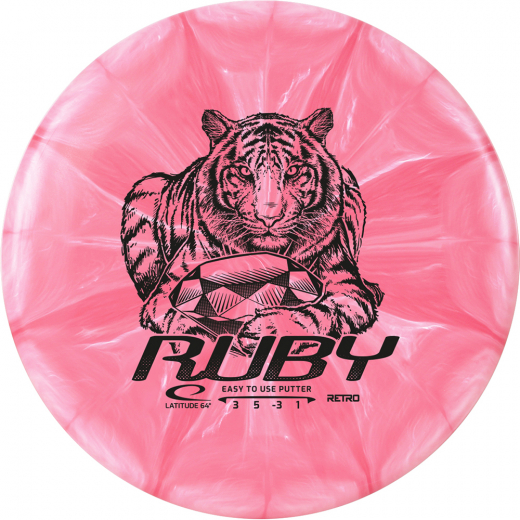 Latitude 64° Retro Burst Ruby Pink/White i gruppen UDENDØRSSPIL / Disc Golf & frisbee hos Spelexperten (14347)