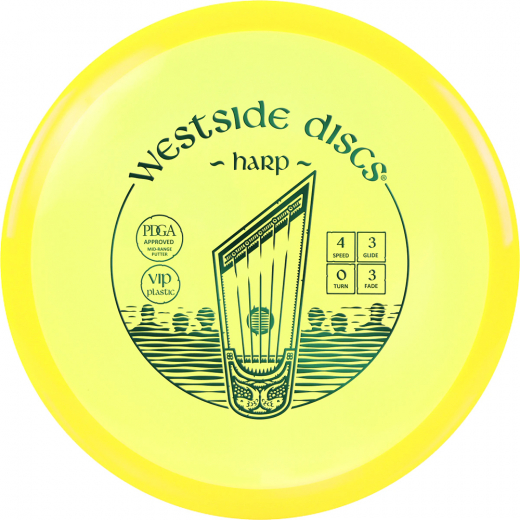 Westside Discs VIP Harp Yellow i gruppen UDENDØRSSPIL / Disc Golf & frisbee hos Spelexperten (14690)