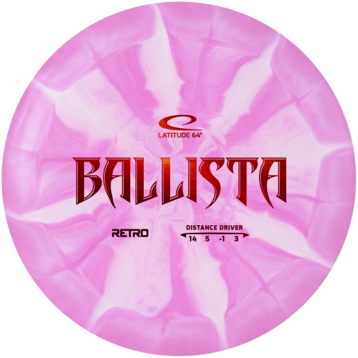 Latitude 64° Retro Burst Ballista Pink/White i gruppen UDENDØRSSPIL / Disc Golf & frisbee hos Spelexperten (15092)