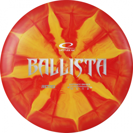 Latitude 64° Retro Burst Ballista Yellow/Red i gruppen UDENDØRSSPIL / Disc Golf & frisbee hos Spelexperten (15093)
