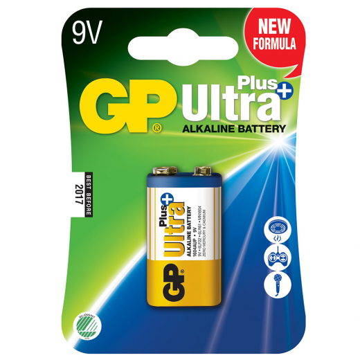 GP Ultra Plus 9V-batteri, 6LR61, 1-pc i gruppen LEGETØJ / Batterier og opladere hos Spelexperten (151125)