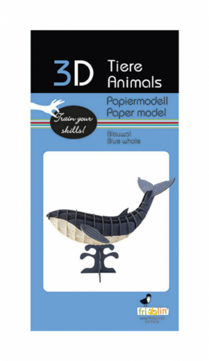 3D papirpuslespil, Blåhval i gruppen PUSLESPIL / Modelbygning hos Spelexperten (158125)