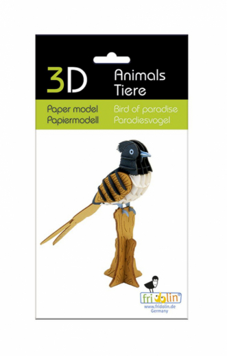 3D papirpuslespil, Bird of Paradise i gruppen PUSLESPIL / Modelbygning hos Spelexperten (158130)
