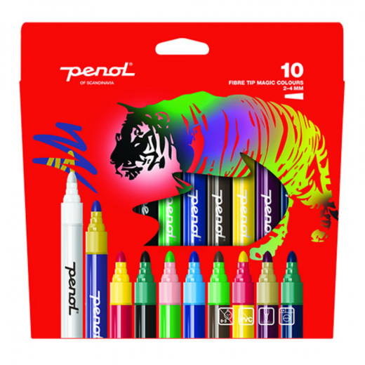 Penol Magic Fiber Pens 10-pak i gruppen LEGETØJ / Skab & mal hos Spelexperten (16000007)