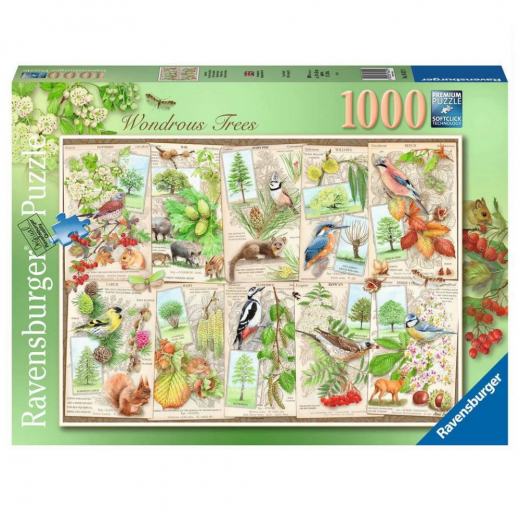 Ravensburger: Wondrous Trees 1000 Brikker i gruppen PUSLESPIL / 1000 brikker hos Spelexperten (164219)