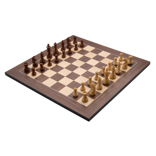 Longfield Chess Set Walnut 40 mm i gruppen SELSKABSSPIL / Skak hos Spelexperten (170491)