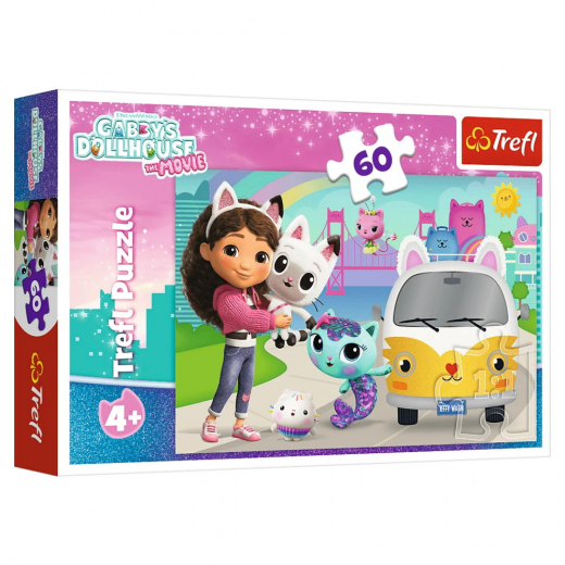 Trefl Gabby's Dollhouse 60 Brikker i gruppen PUSLESPIL / Puslespil til børn hos Spelexperten (17415)