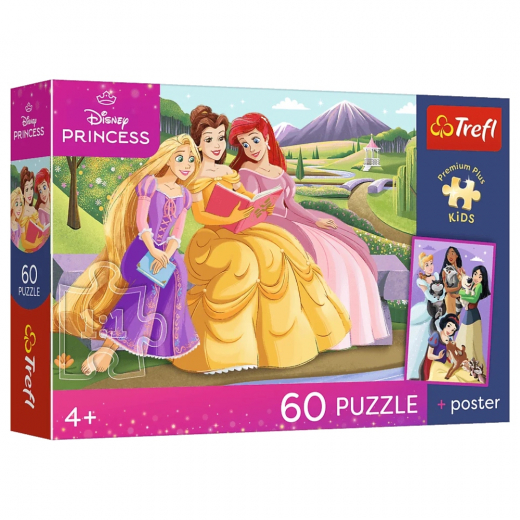 Trefl Puslespil: Disney Princess 60 Brikker i gruppen PUSLESPIL / Puslespil til børn hos Spelexperten (17435)