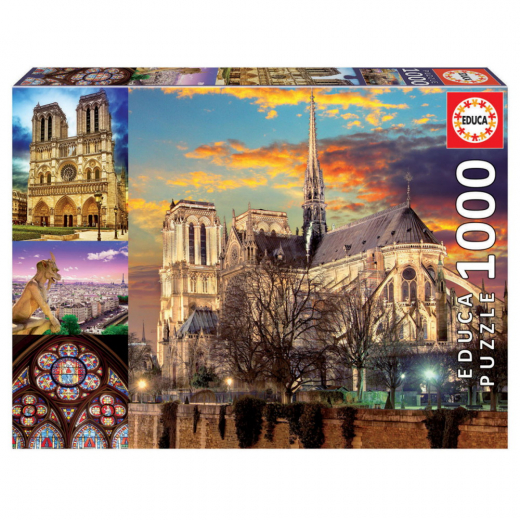 Educa Notre Dame Collage 1000 brikker i gruppen PUSLESPIL / 1000 brikker hos Spelexperten (18456)