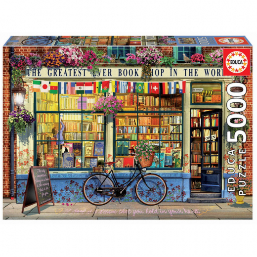 Educa: Greatest Bookshop in the World 5000 Brikker i gruppen PUSLESPIL / 2000 brikker > hos Spelexperten (18583)