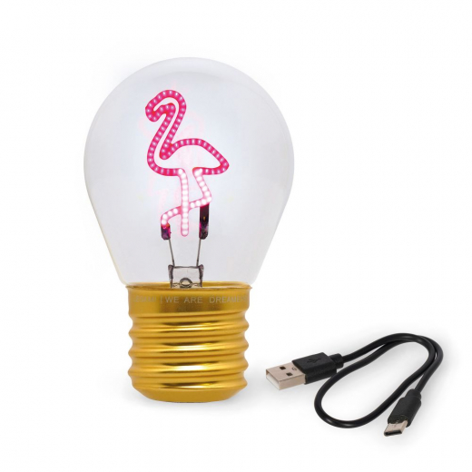 Bulb Fiction - Flamingo i gruppen LEGETØJ / Inventar / Lamper hos Spelexperten (189357)