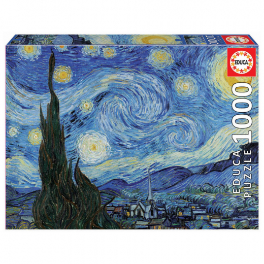 Educa The Starry Night, Vincent Van Gogh 1000 Brikker i gruppen  hos Spelexperten (19263)