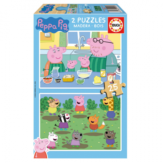 Educa Peppa Pig 2 x 25 Brikker i gruppen PUSLESPIL / Puslespil til børn hos Spelexperten (19995)