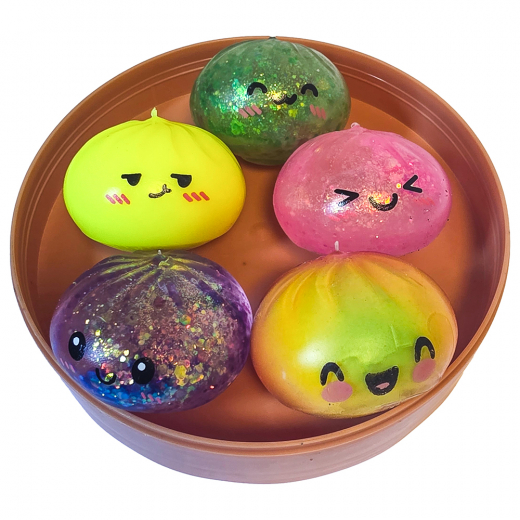 Kawaii Squishy Dumplings 5 pc Foam/Sugar 5 cm i gruppen LEGETØJ / Fidgets hos Spelexperten (201087)