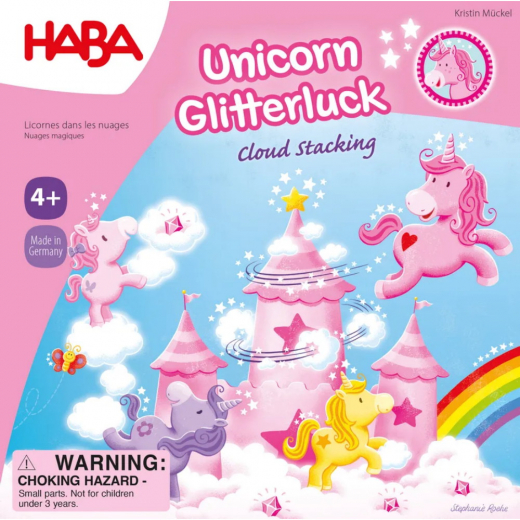 Unicorn Glitterluck - Cloud Stacking (Eng) i gruppen SELSKABSSPIL / Børnespil hos Spelexperten (2012232006)