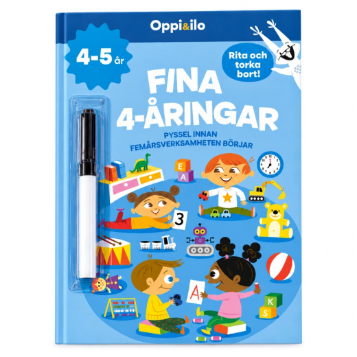 Aktivitetsbog 4-årige i gruppen LEGETØJ / Skab & mal / Skriv og Tegn / Puslespil bøger hos Spelexperten (2026103)